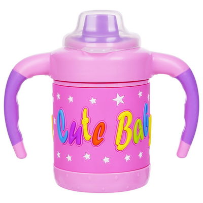非6か月BPA自由なMulticoloを6オンスの赤ん坊のSippyのコップこぼしなさい