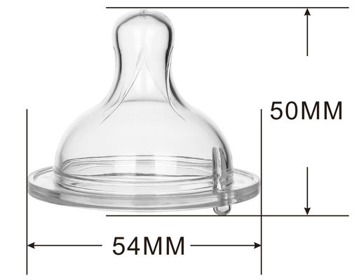 シリコンの赤ちゃんボトル 乳首 ゆっくり流れる