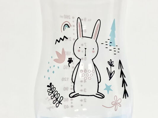 2026年新デザイン 哺乳瓶 逆流防止 BPAフリー PP製 シリコンニップル付き 0-12ヶ月