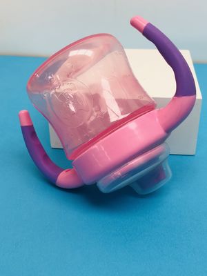 非こぼれの二重ハンドル6か月6人のオンスの女の子のSippyのコップ